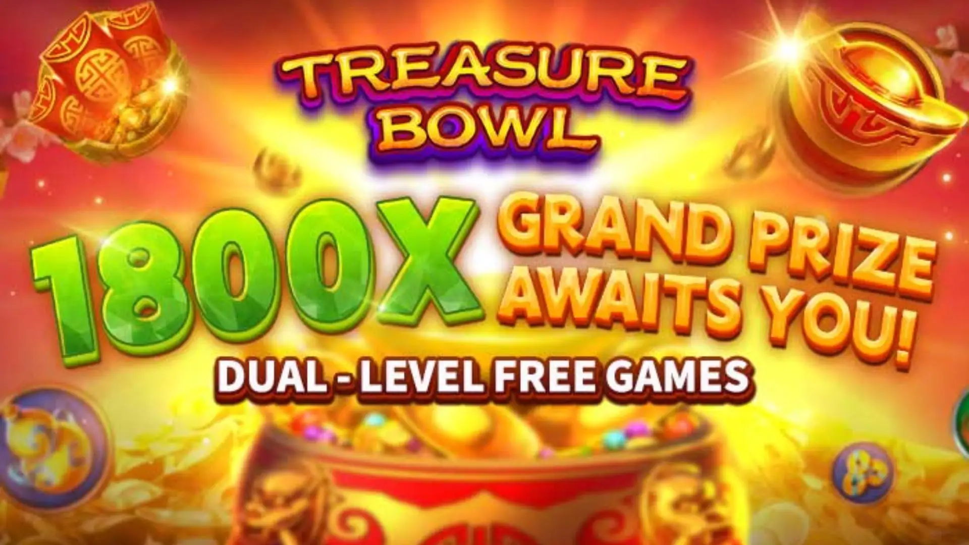 Multiplicadores Treasure Bowl 2424 - 7777x Máximo com Tigela Dourada